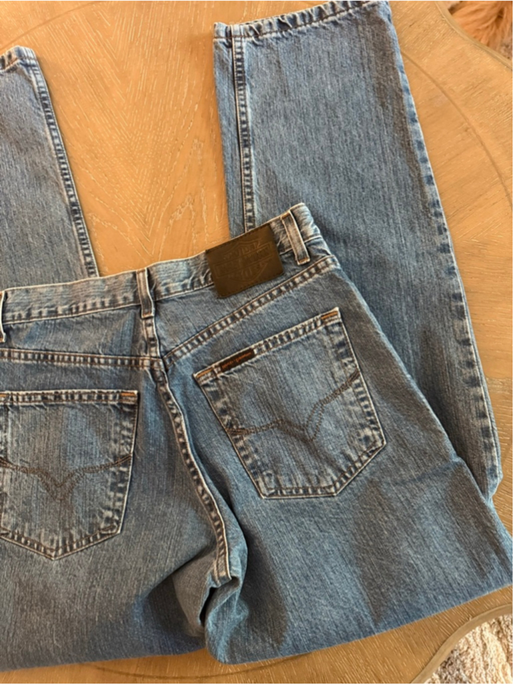 Women's Harley-Davidson Blue Straight Leg Jeans 30 - Picture 7 of 8